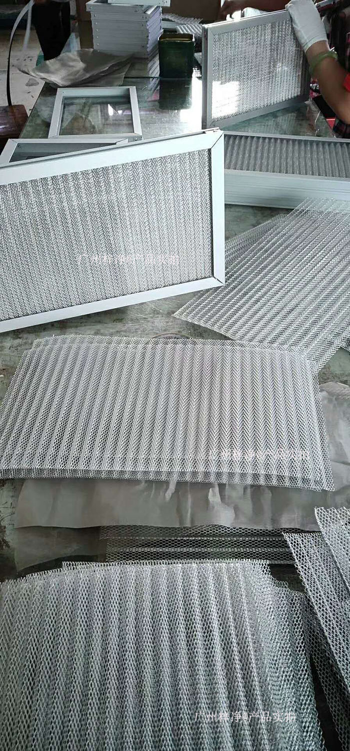 金屬網過濾器框架：鍍鋅鋼板、鋁合金或不銹鋼