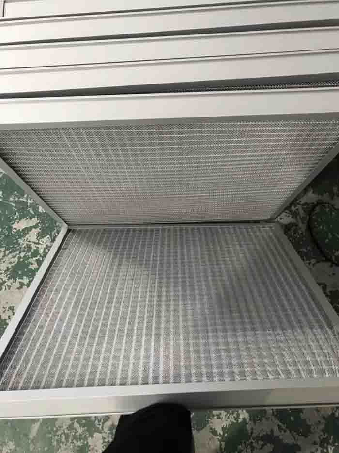 金屬網過濾器濾料：金屬網、鋁網或不銹鋼絲網