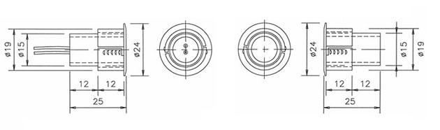 電子互鎖裝置門磁(磁力開關)說明及結構圖 電子互鎖裝置門磁(磁力開關)說明及結構圖
